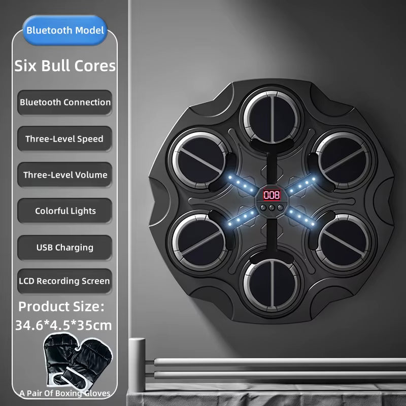 Smart Music Boxing Machine Home Wall Target Children'S Strike Reaction Indoor Electronic Target Sanda Training Device