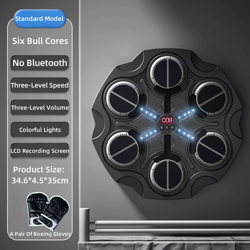 Smart Music Boxing Machine Home Wall Target Children'S Strike Reaction Indoor Electronic Target Sanda Training Device