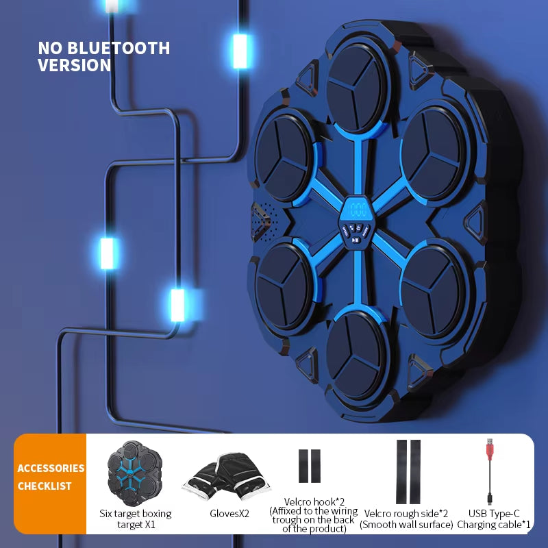 Smart Music Boxing Machine Home Wall Target Children'S Strike Reaction Indoor Electronic Target Sanda Training Device